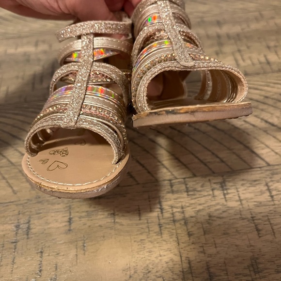 Gladiator Gold Metallic Baby/Toddler Sandals Size 5 - Picture 7 of 7
